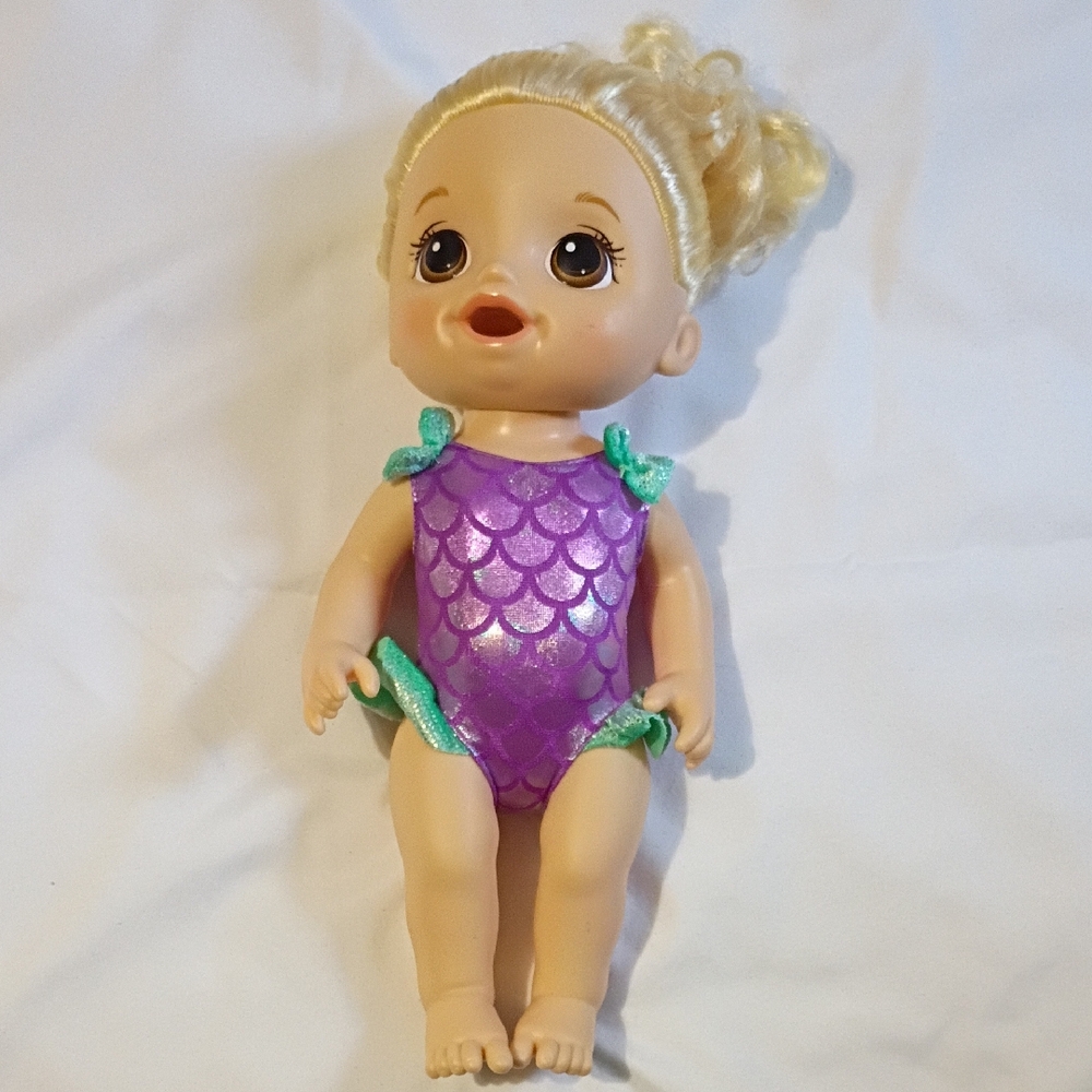 Mermaid-Scale Purple Doll Swimsuit for Kids' Dolls